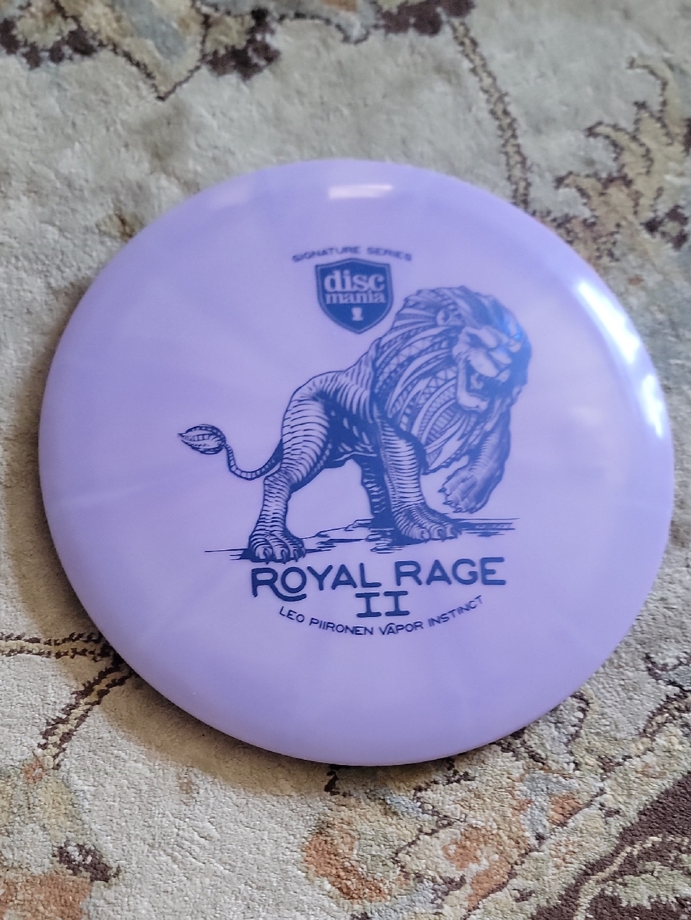 NEW Discmania Royal Rage II Lavender Disc Vapor Swirly Instinct 176 Grams